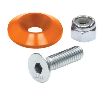 Allstar Performance Countersunk Bolt Kit Orange 50pk ALL18684-50