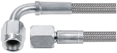 Allstar Performance 32in #4 Line -4 Str/-4 90 Deg Tube Style ALL46404-32
