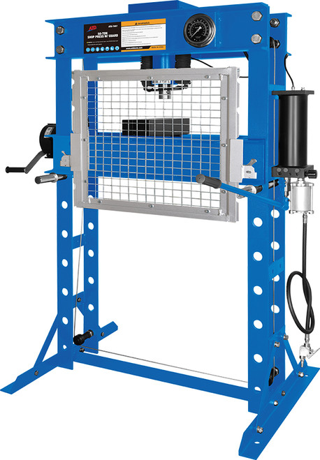 50-Ton Shop Press with Safety Guard