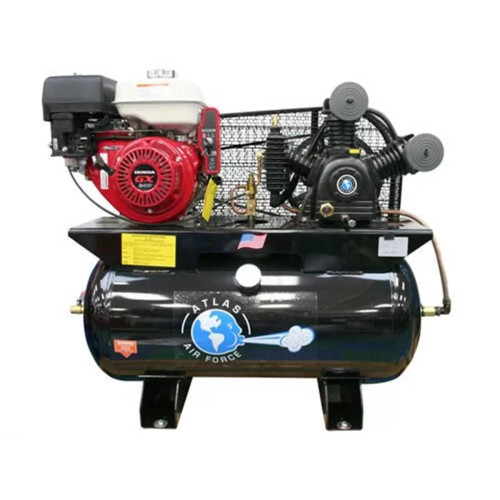 ATLAS GAS POWERED 8HP 30 GALLON AIR COMPRESSOR