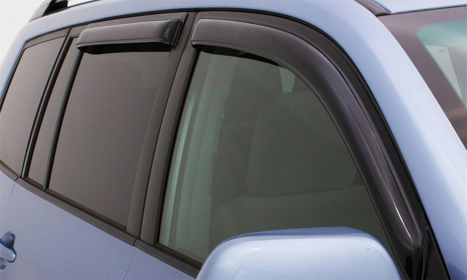 AVS 94706 Ventvisor Deflector; Smoke; Outside Mount; 4 pc.