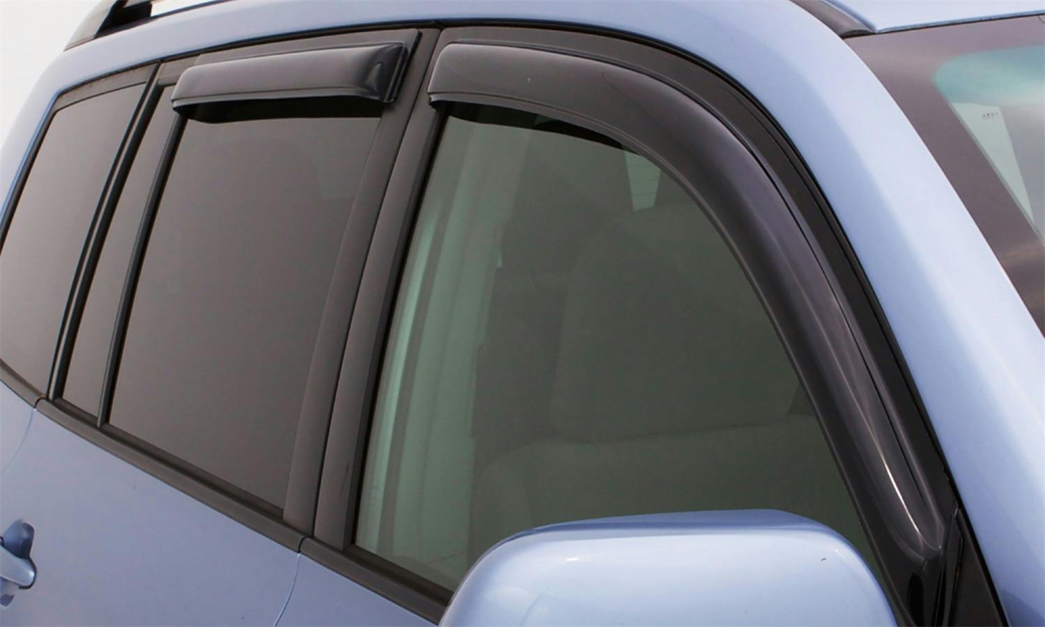 AVS 94729 Ventvisor Deflector; Smoke; Outside Mount; 4 pc.