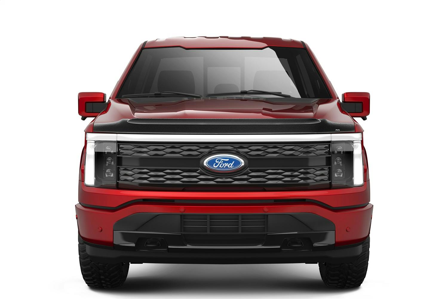 AVS 436223 Aeroskin II Hood Protector; Textured Black