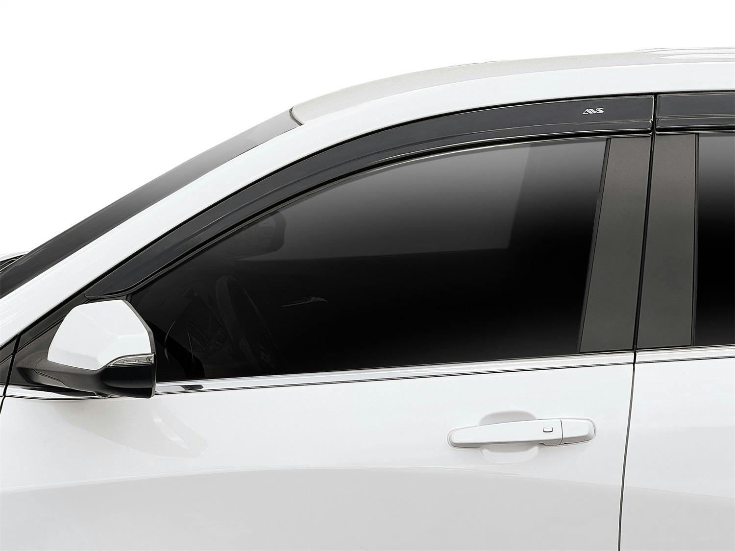 AVS 894115 Ventvisor Deflector; Smoke; Low Profile; Outside Mount; 4 pc.