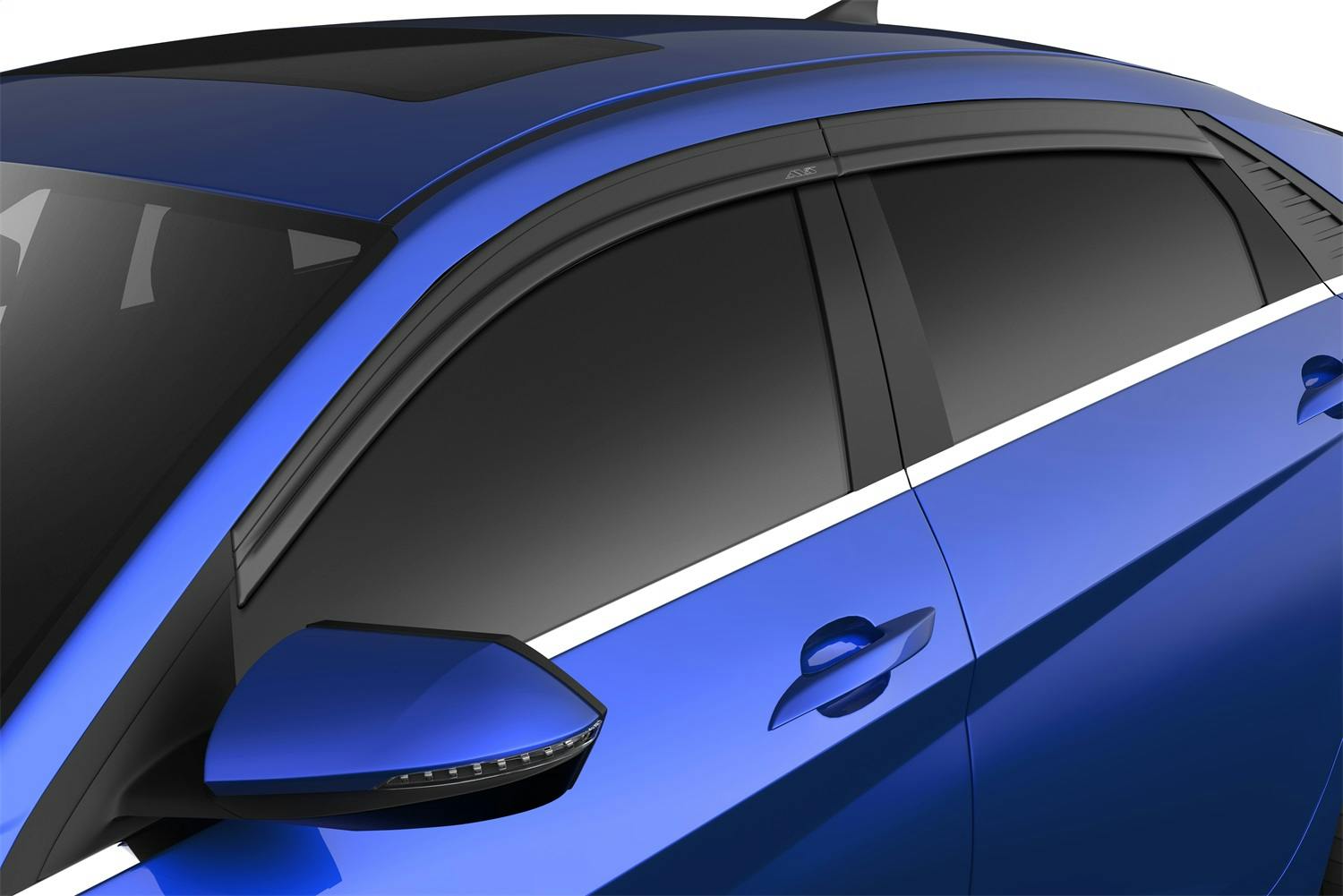AVS 894118 Ventvisor Deflector; Smoke; Low Profile; Outside Mount; 4 pc.