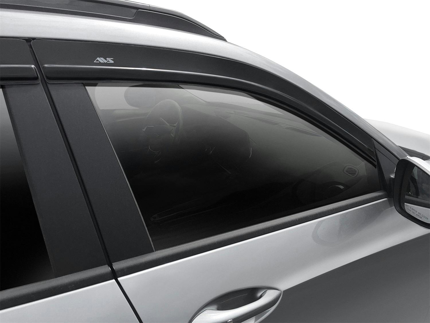 AVS 894116 Ventvisor Deflector; Smoke; Low Profile; Outside Mount; 4 pc.