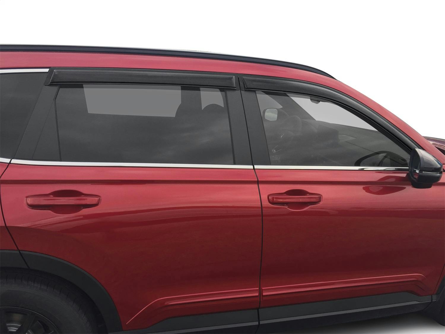 AVS 94331 Ventvisor Deflector; Smoke; Outside Mount; 4 pc.