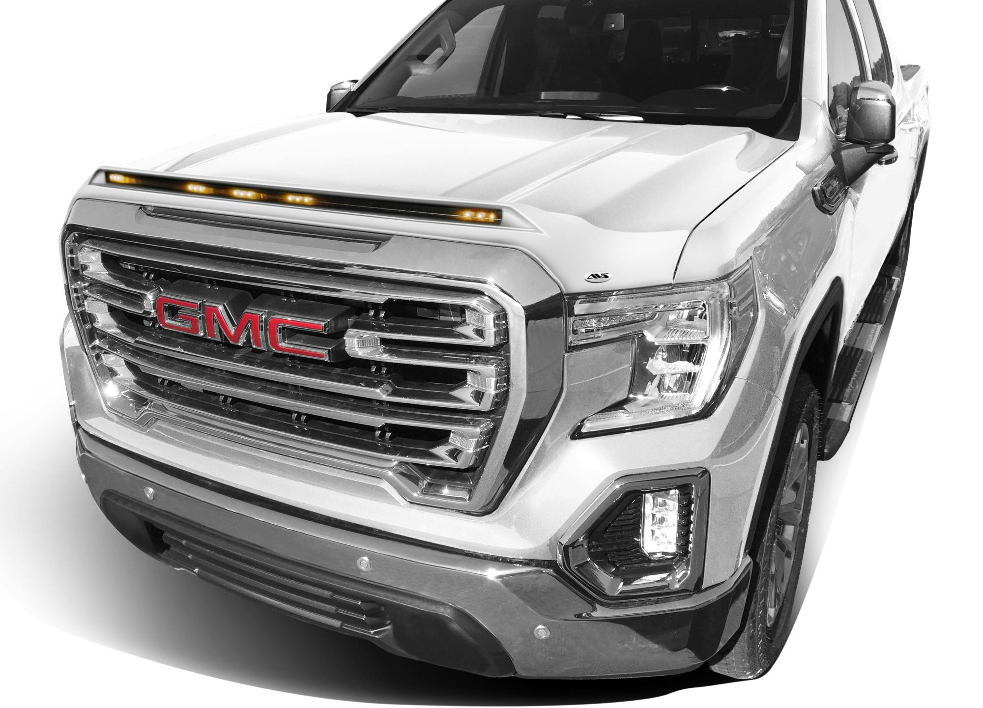 AVS 753167-G1W Aeroskin Lightshield Color-Match Hood Protector; White Frost Tricoat