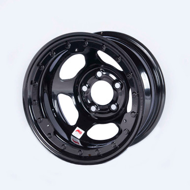 Bassett 15x8 IMCA Black Beadlock Inertia 5x5 3in 58A53ILK