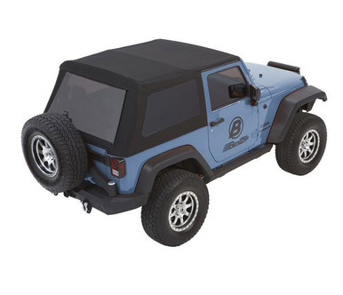 Trektop NX Glide Black Twill 07- Wrangler 2Dr BES54922-17