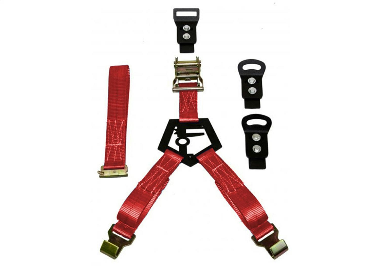 N-FAB BM1TSRD Universal Bed Mount Strap - Red
