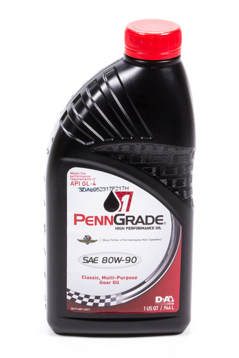 Penngrade 80w90 Hypoid Gear Oil 1 Qt. GL-4 BPO77296