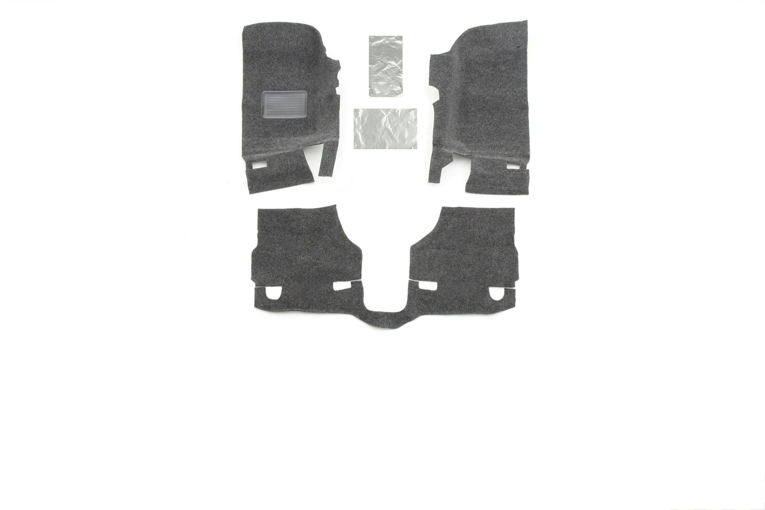 BedRug BRJL18F4 JEEP BEDRUG 18 JEEP JL UNLTD 4DR FRONT 3PC FLOOR KIT