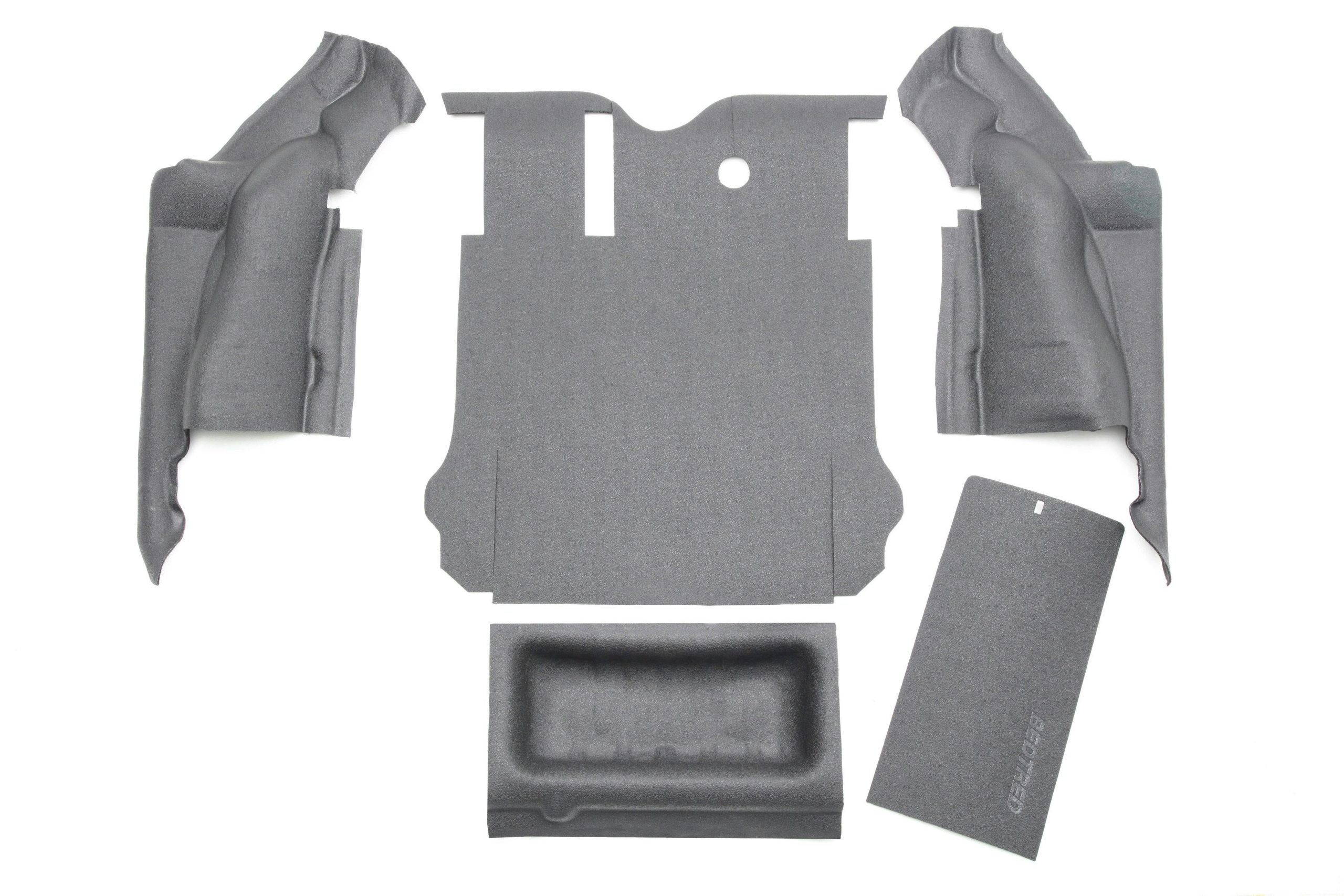 BedRug BTJK07R4 JEEP BEDTRED 07-10 JK UNLTD 4DR RR 5PC CARGO KIT (INC TLGTE & TUB LINER)