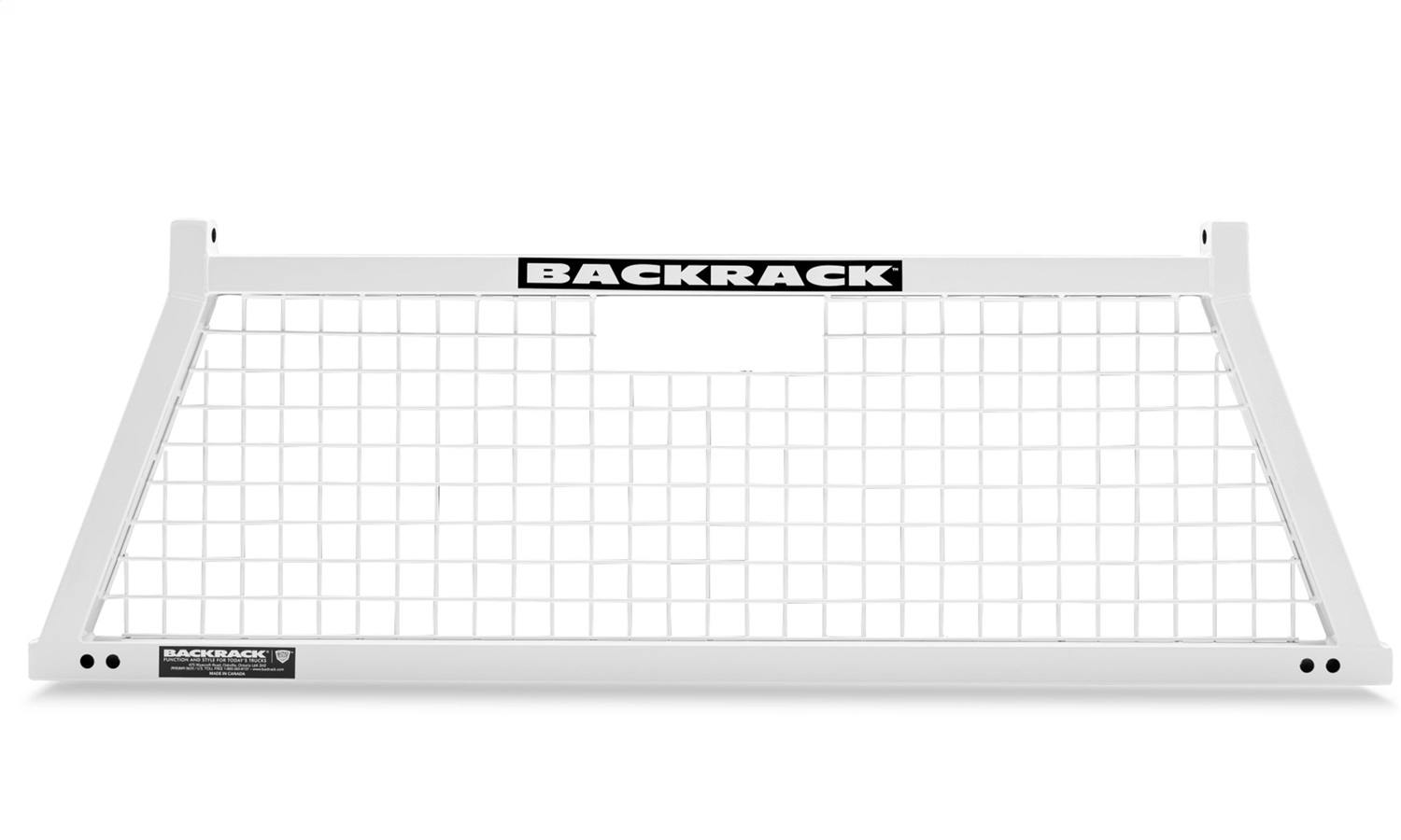 BACKRACK 10200W SAFETY White Finish Frame Rack Only Fits Chev/GMC/Ram/Ford/Toyota/Nissan/Mazda
