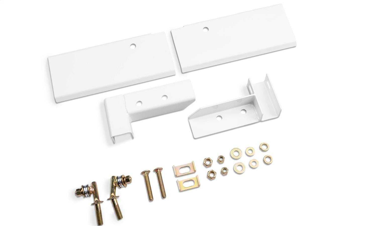 BACKRACK 30221W Hdw Kit; Standard; White;17-22 Ford Superduty Aluminum Body