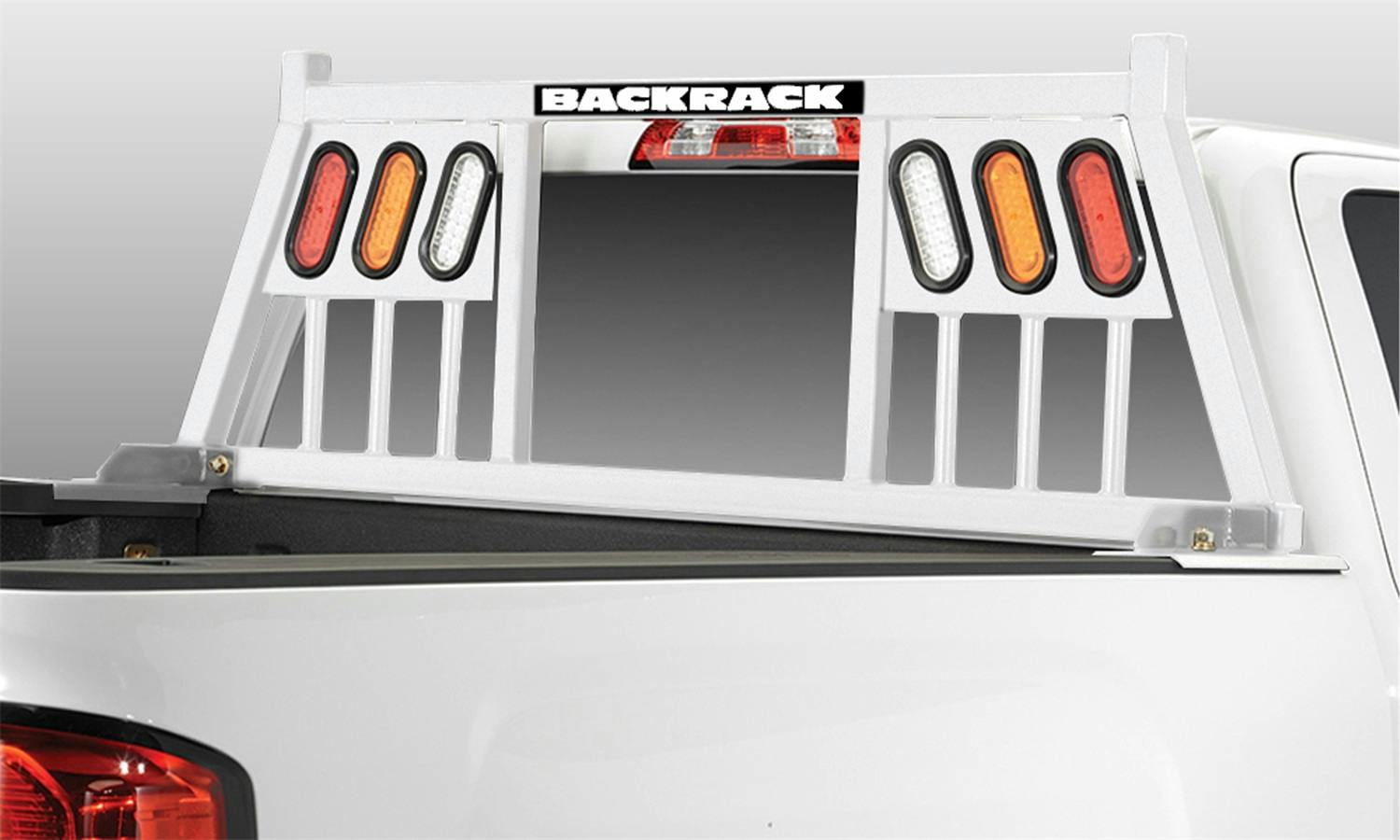 BACKRACK 147TLW 3 Light; White; 17-26 F250/350/450 (Alnm Body)/99-16 F250/350/450; Exc. Lights
