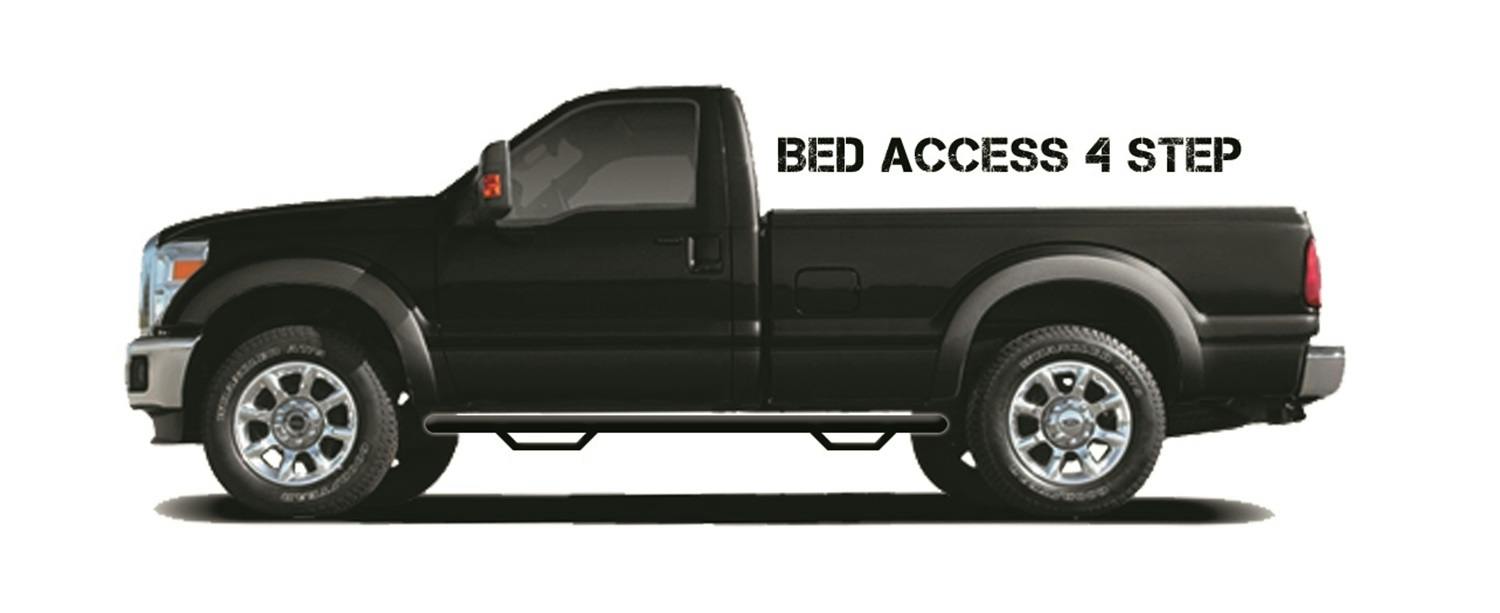 N-FAB C1987RC-4-TX Nerf Step - W2W w/Bed Acs (2 Stps) - Textured Black