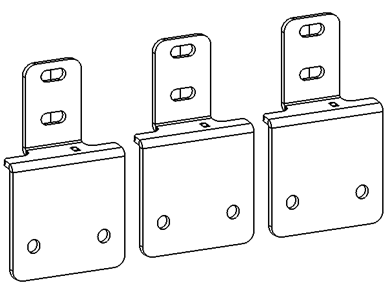 Go Rhino D64346TK Dominator Xtreme D1 D2 D6 DSS DT Side Steps - MOUNTING BRACKETS ONLY