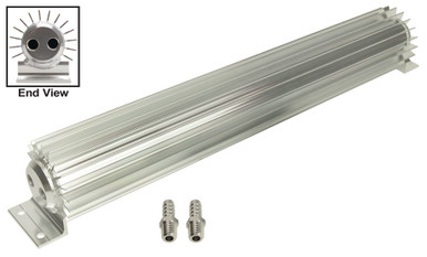 Derale 2 Pass Heat Sink Cooler 18in Long 1/4 NPT Inlet DER13262
