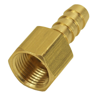 Derale Straight Hose Barb Fitti ng 3/8 NPT F x 3/8 Barb 98105