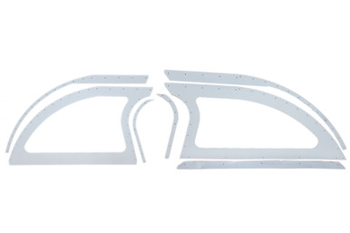 Aluminum Sails White Pair Open Style 805-AL-WH