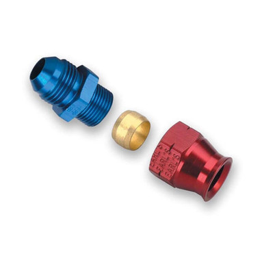 Earls 6an Male to 1/4in Alum Tubing Adapter 165064ERL
