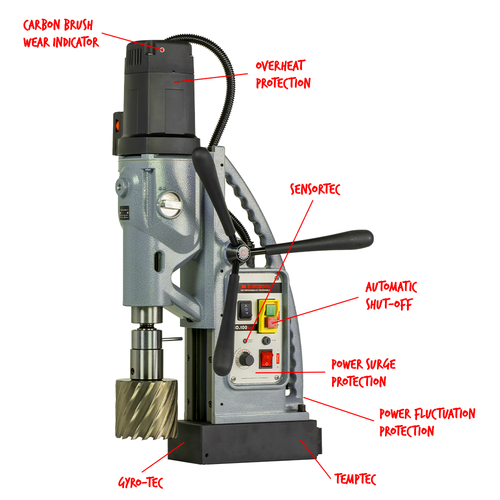 Swivel Base Magnetic drilling machine, 4", 110 V, US. ECO.100S+/TD