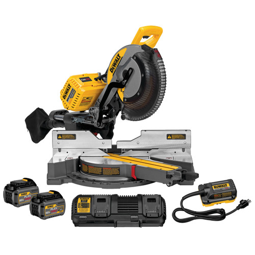 Dewalt DHS790AT2 FLEXVOLT 120V MAX* 12" Double Bevel Sliding Compound Miter Saw Kit (2 Batteries) - Discontinued