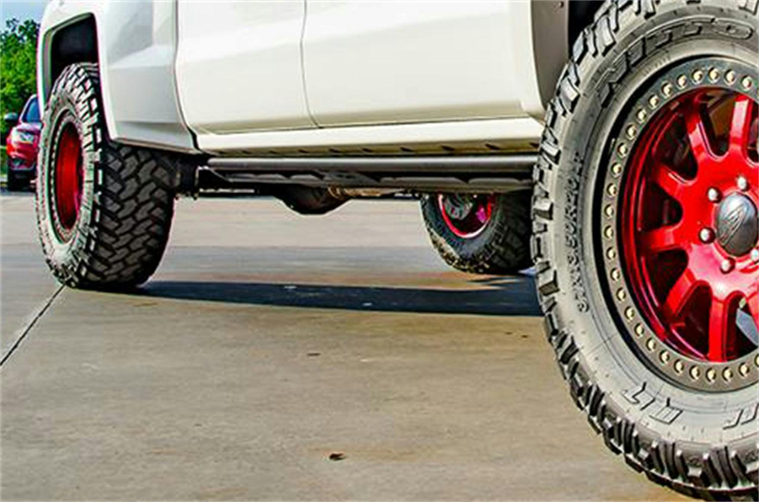 N-FAB G154RKRCC RKR Rails - Cab Len (2 Steps) - 15-26 Colorado/Canyon Crew - TX Blk