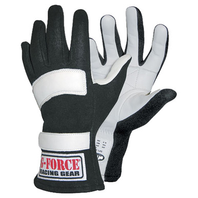 G-Force G5 Racing Gloves Large Black 4101LRGBK