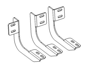 Go Rhino 6943466 V-Series V3, RB30 and RB Slim Side Steps - MOUNTING BRACKETS ONLY