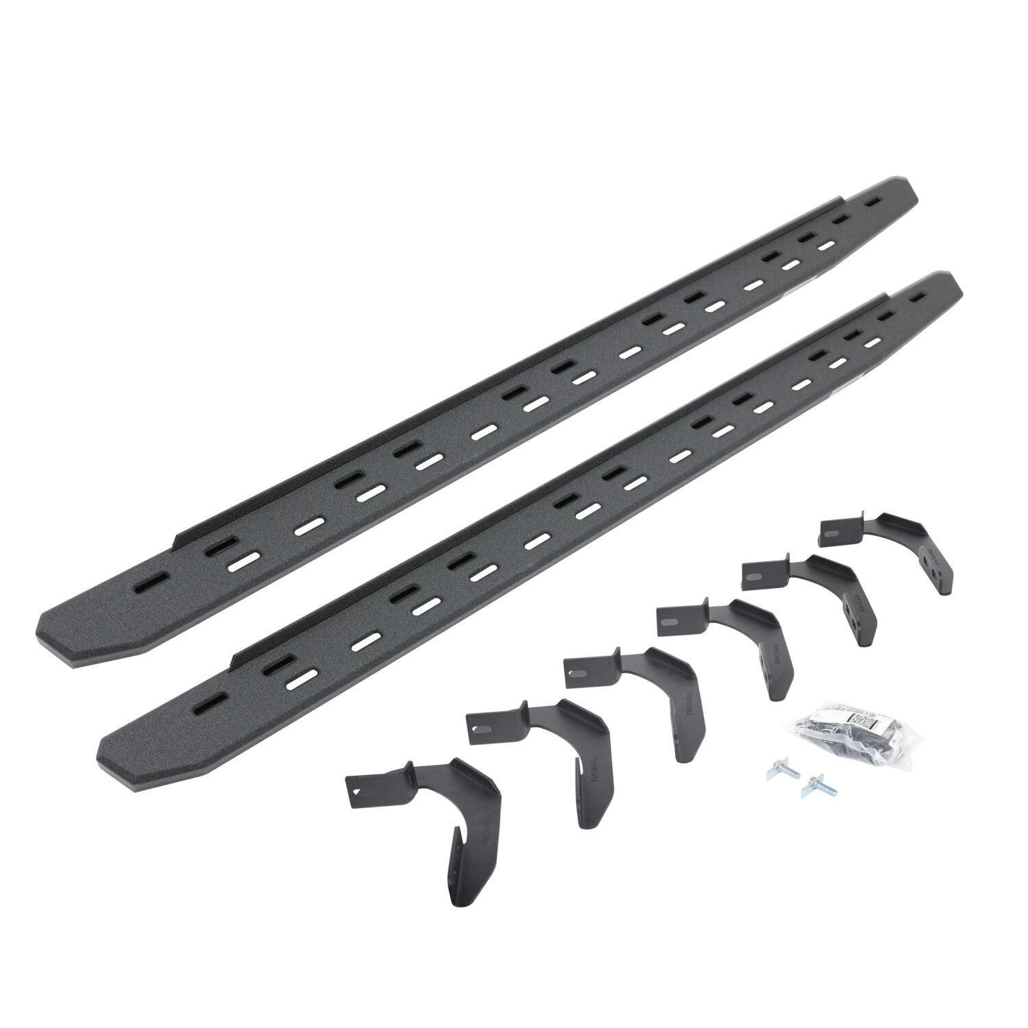 Go Rhino 69634680ST RB30 Slim Line Running Boards with Mounting Bracket Kit
