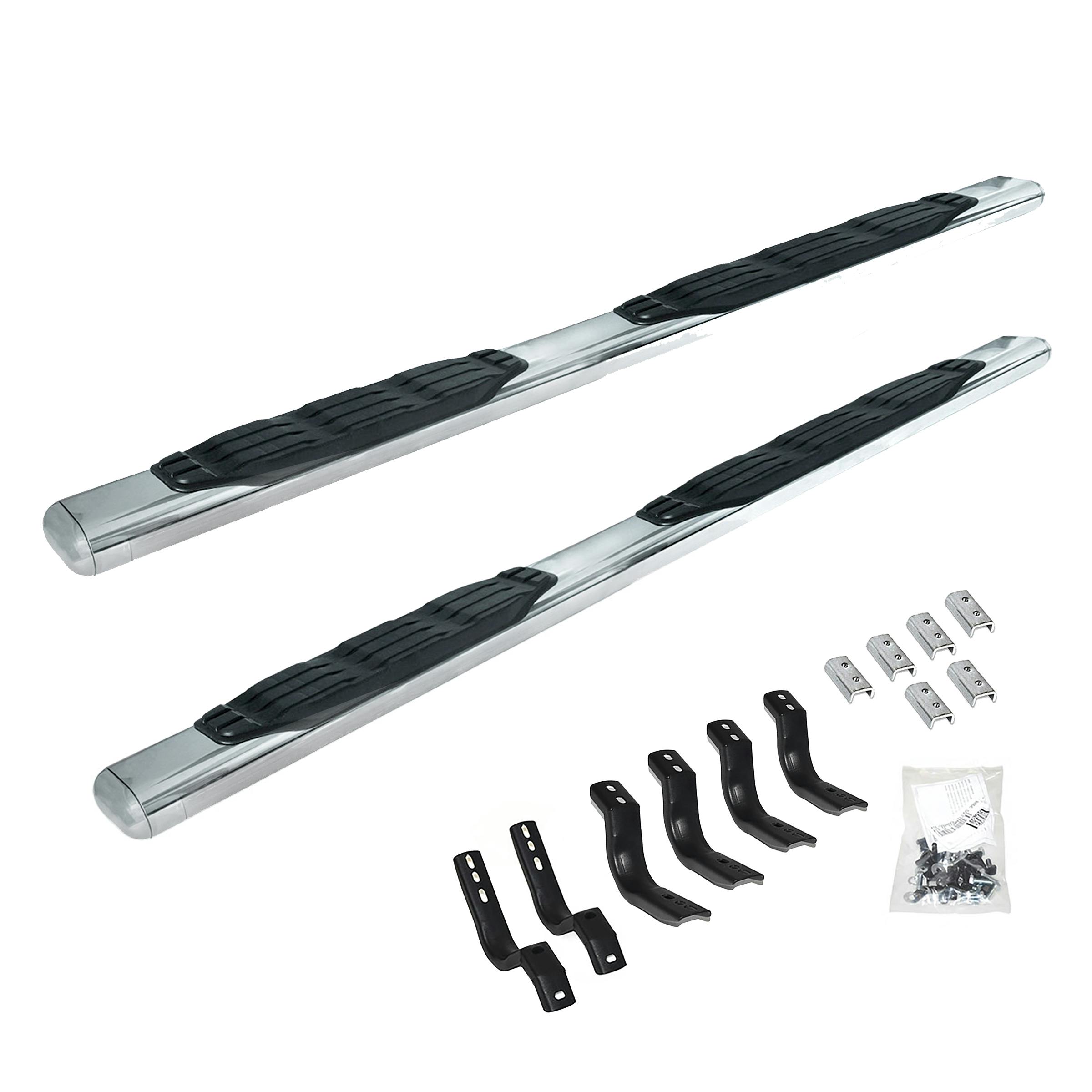 Go Rhino 104449987PS 4" 1000 Series Side Steps with Mounting Bracket Kit