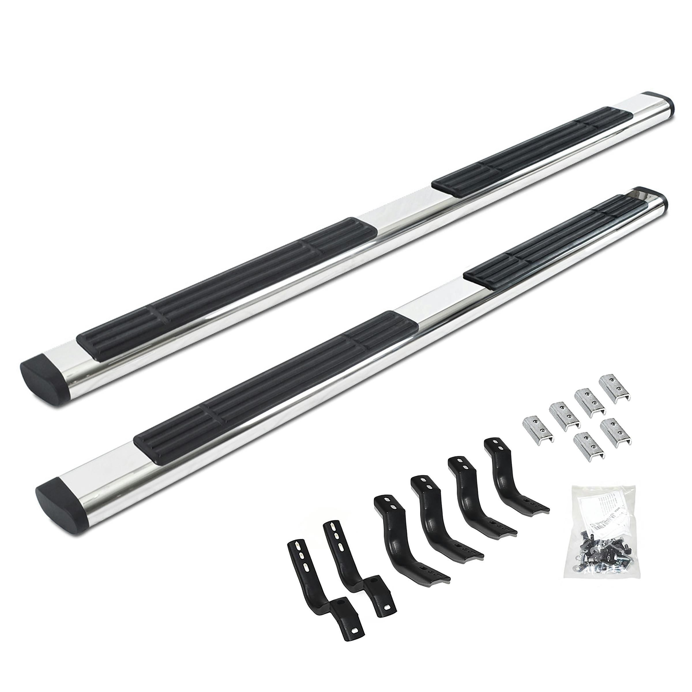 Go Rhino 686404080PS 6" OE Xtreme Side Steps with Mounting Brackets Kit