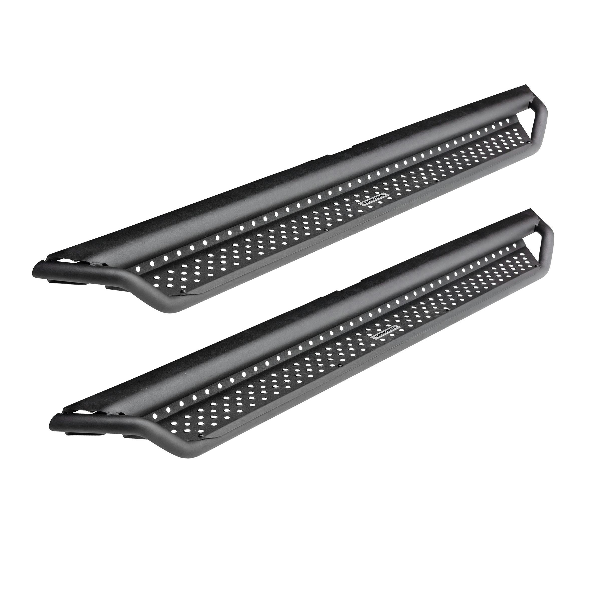 Go Rhino D14234T Dominator Xtreme D1 Side Steps with Rocker Panel Mounting Bracket Kit