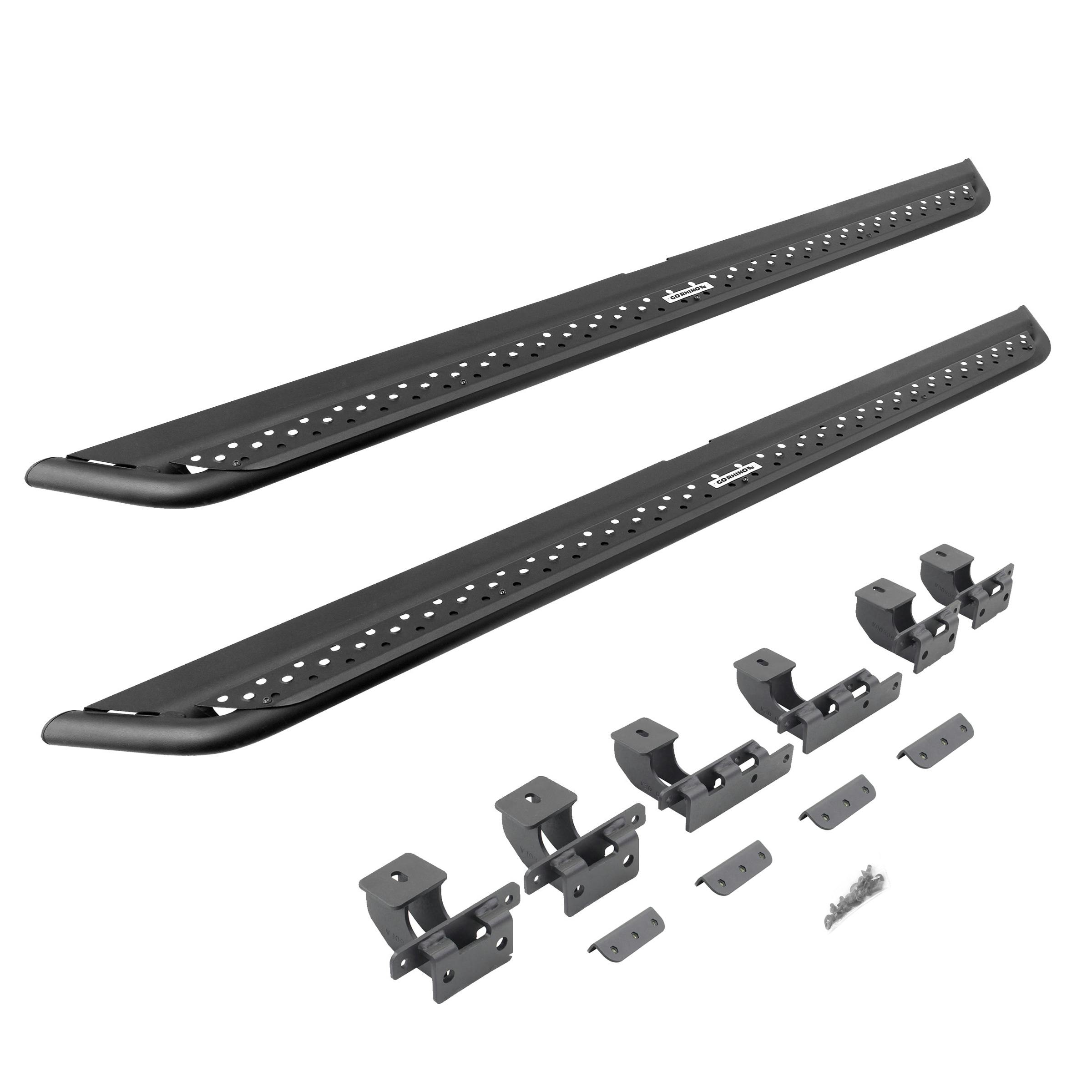 Go Rhino DSS4516T Dominator Xtreme DSS Side Steps with Rocker Panel Mounting Bracket Kit