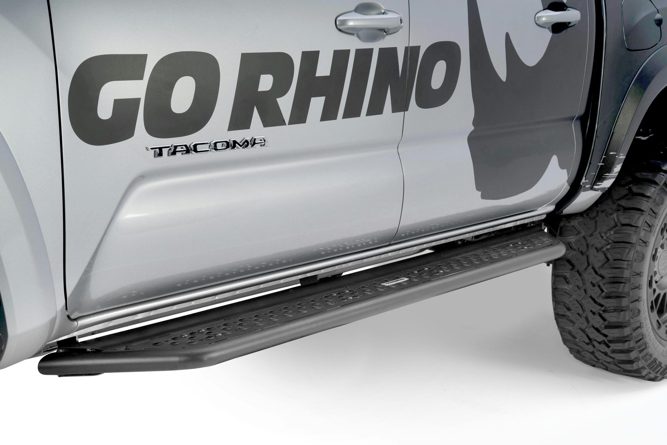 Go Rhino D64429T Dominator Xtreme D6 Side Steps with Rocker Panel Mounting Kit - Double Cab Only