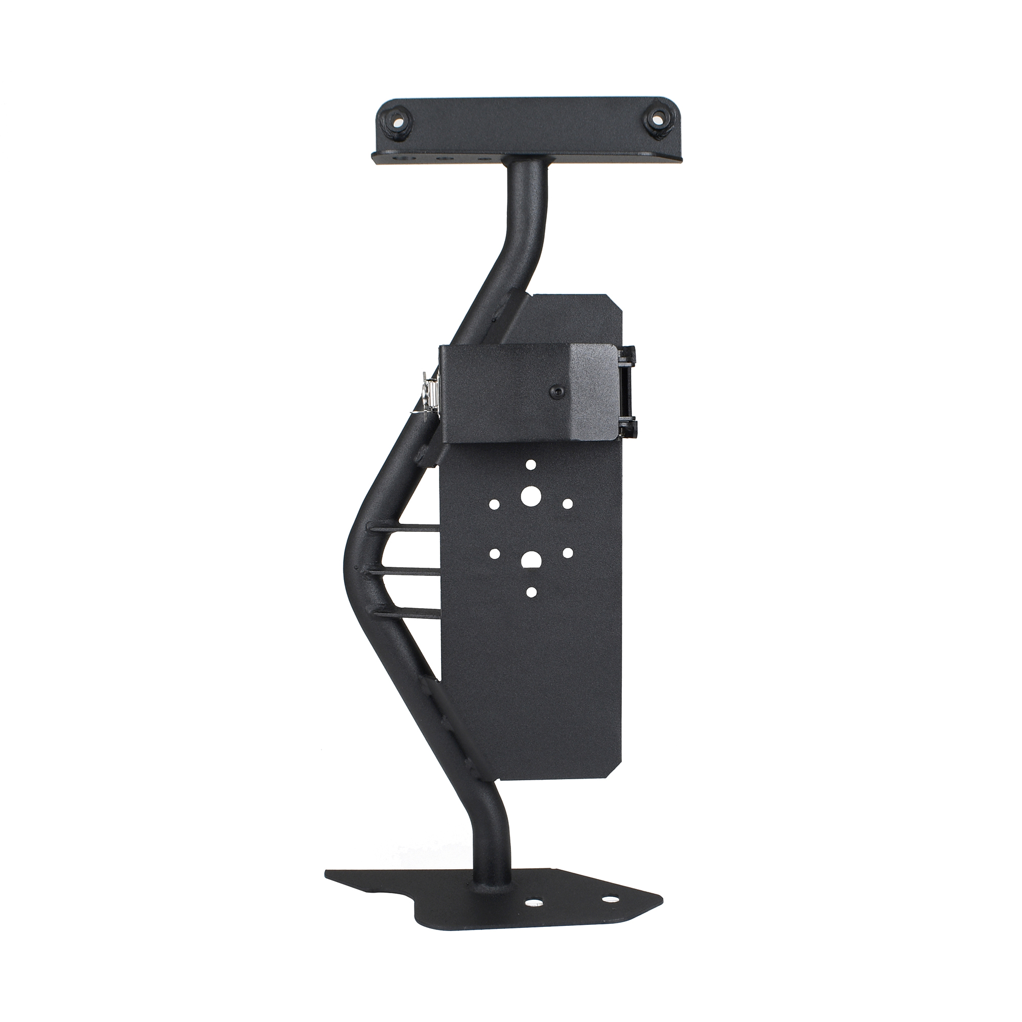 Go Rhino 701011T Exterior Hi-Lift Jack Mount with Clamp for Jeep Wrangler JL, JLU, Gladiator JT