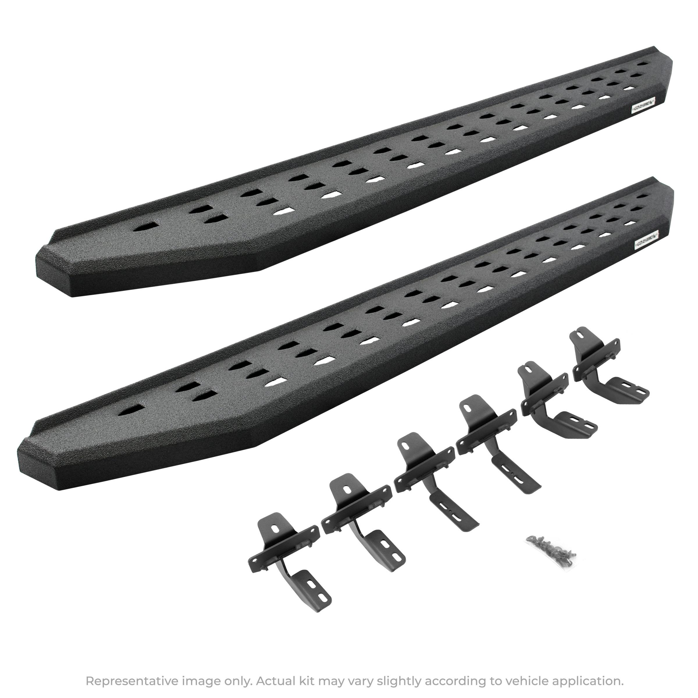 Go Rhino 69404787T RB20 Running Boards with Mounting Brackets Kit