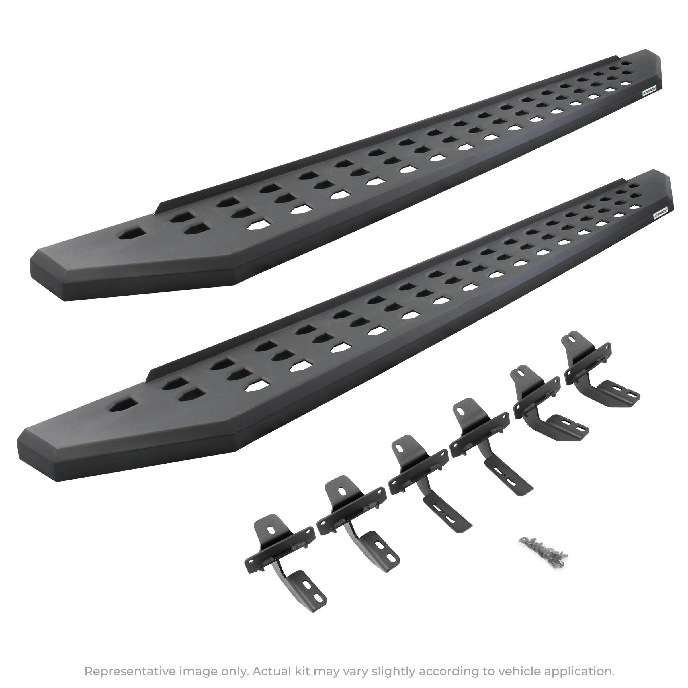 Go Rhino 69423580PC RB20 Running Boards with Mounting Brackets Kit