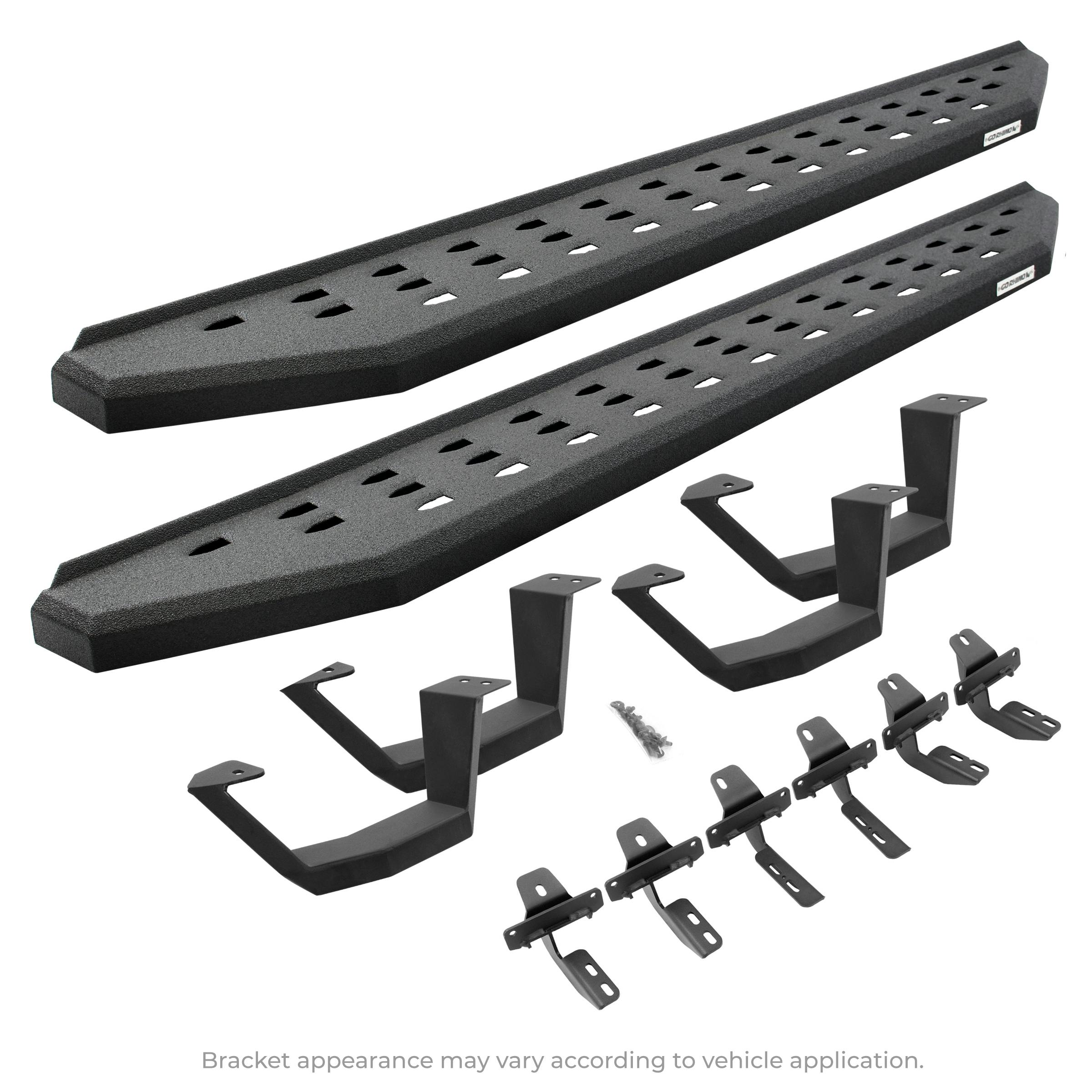 Go Rhino 6942358020T RB20 Running Boards with Mounting Brackets, 2 Pairs Drop Steps Kit