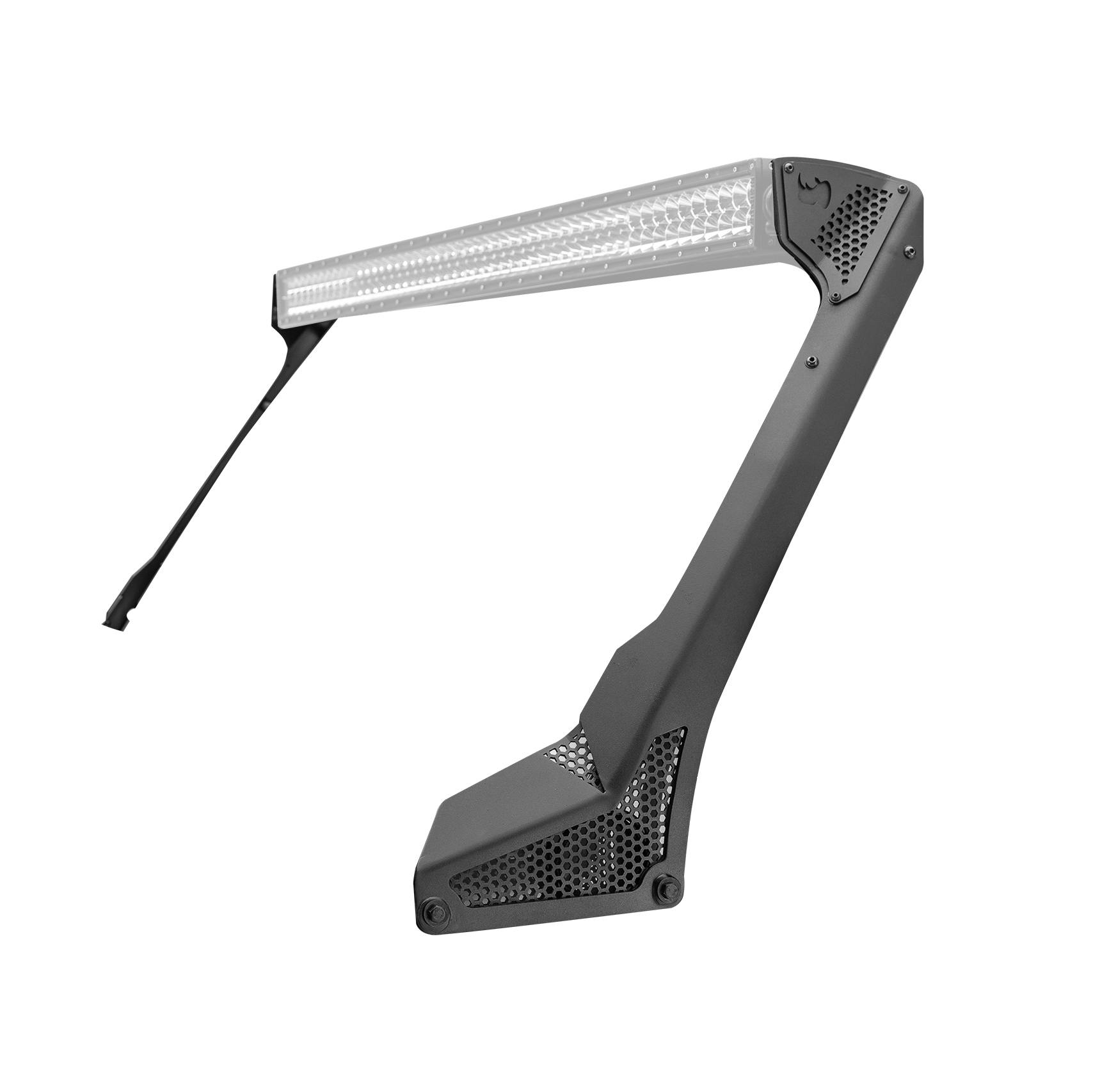 Go Rhino 730500T XE Windshield Light Mount for Jeep Wrangler JL/Gladiator JT, fits 50" Light Bar