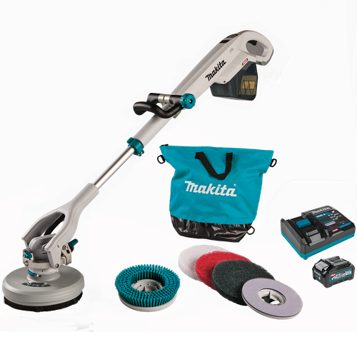 40V max XGT(R) Brushless Cordless Telescoping 8" Polisher / Scrubber Kit, (4.0Ah)
