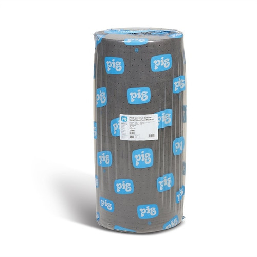 Pig Universal Medium-Weight Absorbent Mat Roll, 30"X150' (180 Pads