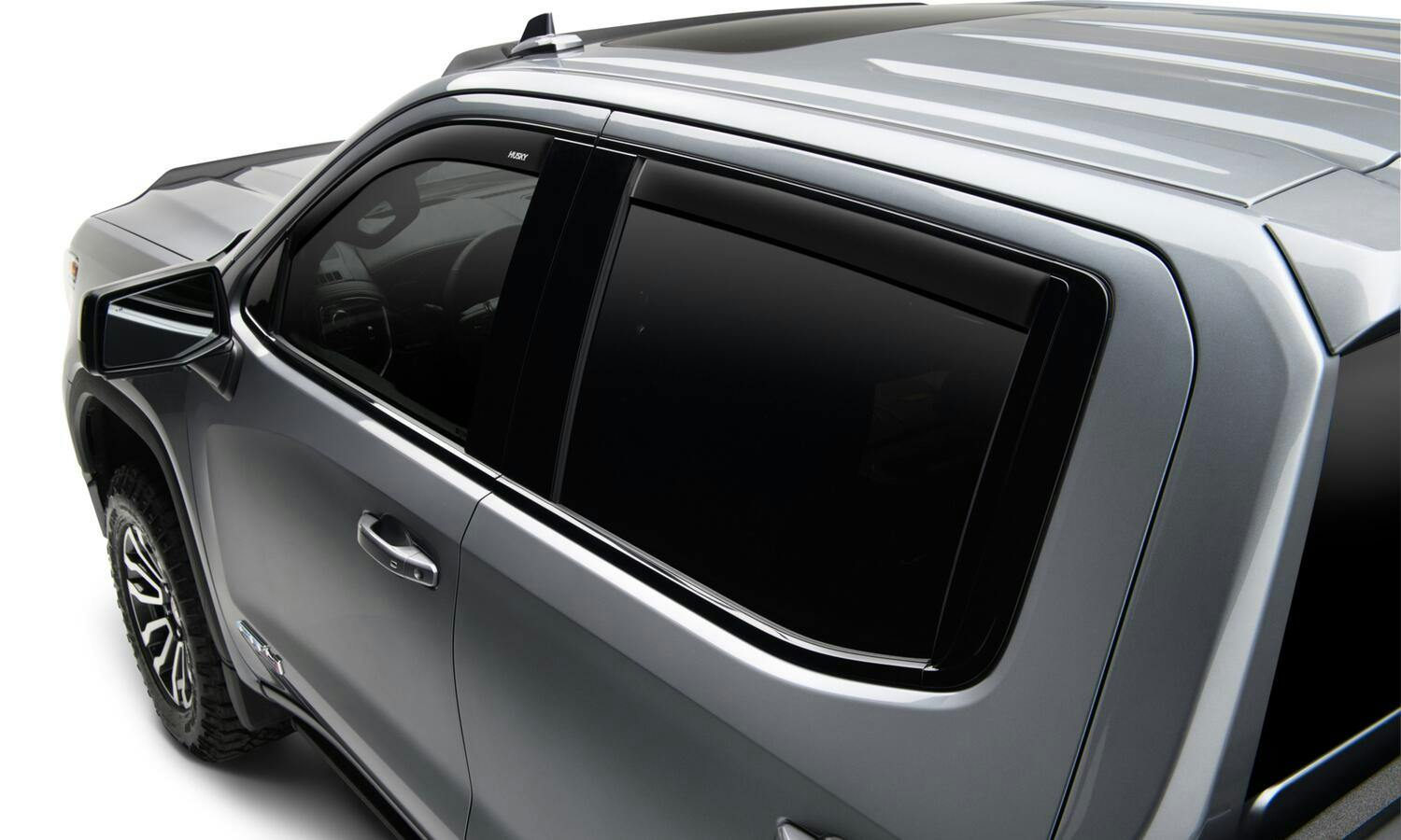 Husky Liners 2854075 Low Profile Ventvisor Deflector; Smoke; Outside Mount; 4 pc.