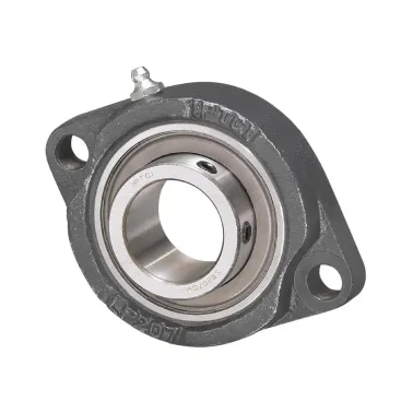 IPTCI SBLF204-20MMN 2-Bolt Flange Ball Bearing Mounted Unit, 20 mm Bore Diameter, Light Duty