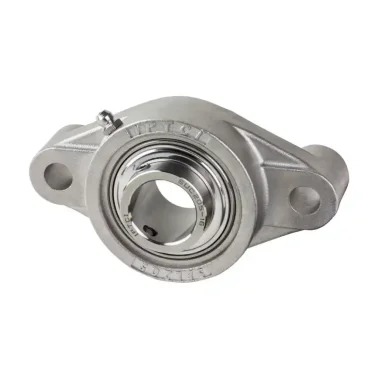 IPTCI SUCSOFL205-25MM IP69K 2-Bolt Flange Ball Bearing Mounted Unit, 25 mm Bore Diameter, Standard Duty
