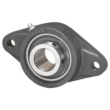 IPTCI UCFL203-17MM 2-Bolt Flange Ball Bearing Mounted Unit, 17 mm Bore Diameter, Standard Duty