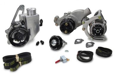 Jones Racing Serpentine Drive Kit SBC w/ P/S - W/P & Alt. 1441-AR-75